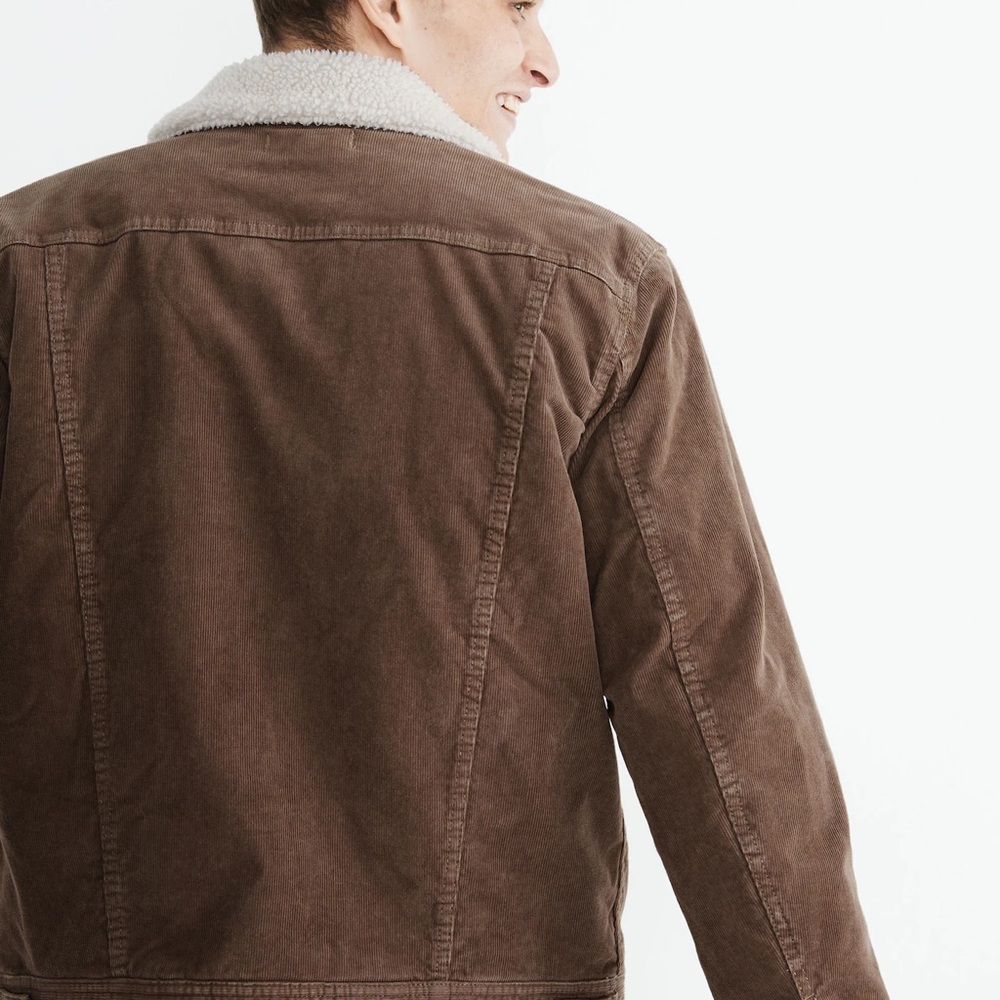 Madewell Brown Sherpa-Lined Corduroy Jacket - Picture 4 of 14
